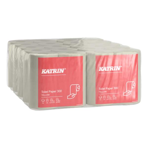 Katrin Toilet Paper 300 Yellow, sk - Image 2