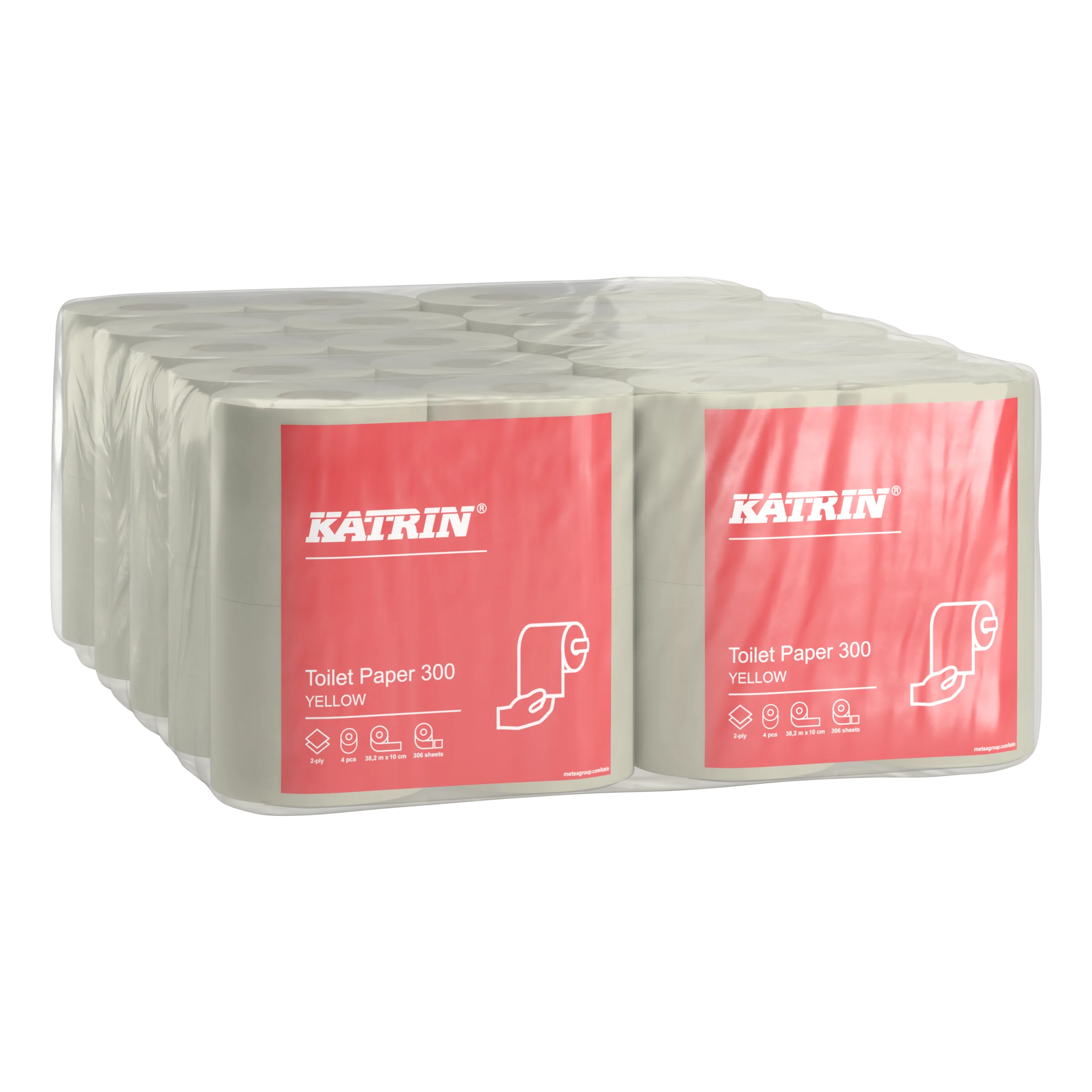Katrin Toilet Paper 300 Yellow, sk - Image 2