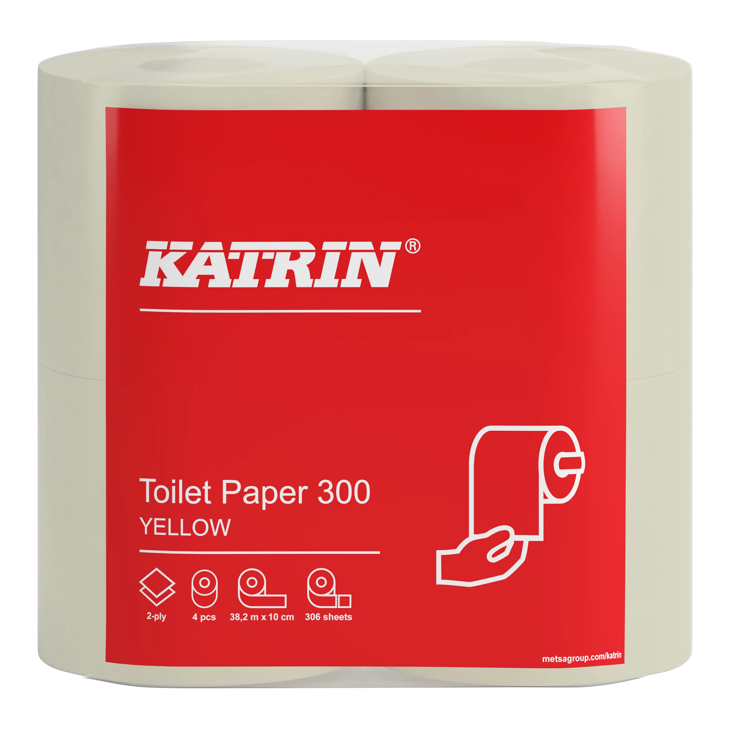Katrin Toilet Paper 300 Yellow, sk