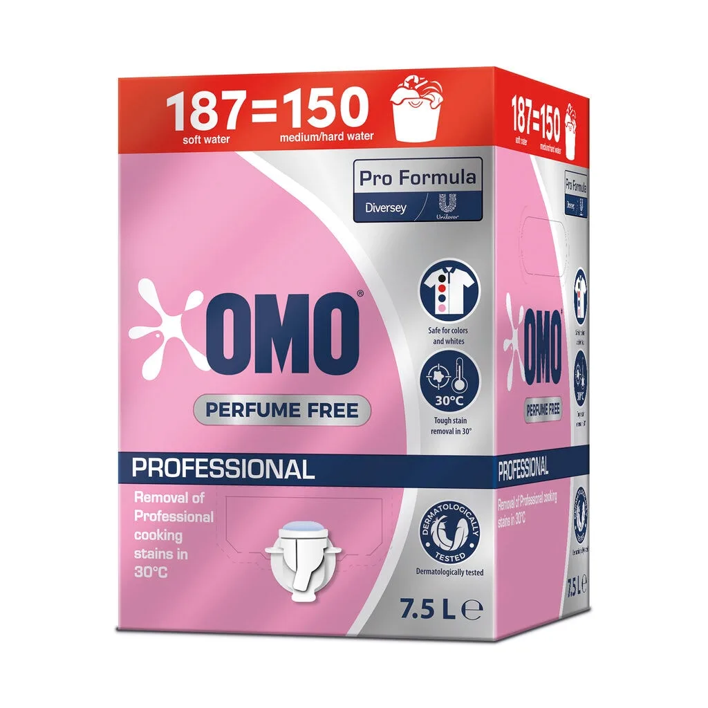Omo Professional Hajusteeton pyykinpesuneste 7,5 L