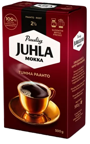 Juhla Mokka Tumma 12 x 500g, suodatinjauhatus
