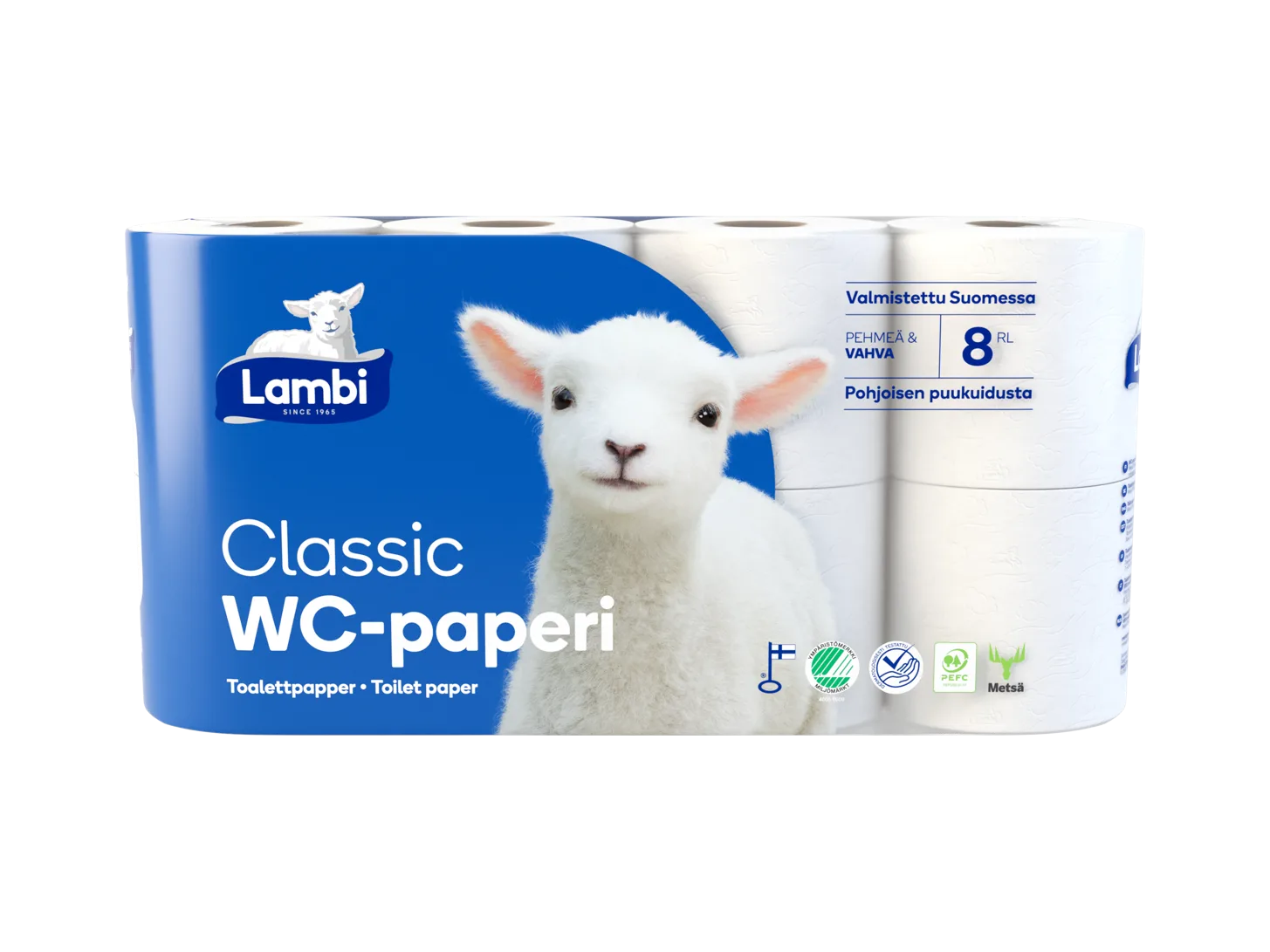 Lambi valkoinen wc-paperi, sk