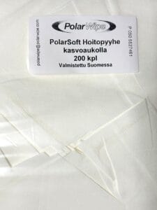 PolarSoft Hoitopyyhe kasvoaukolla